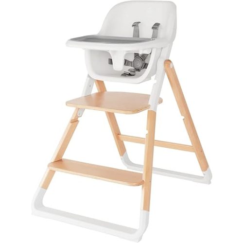Ergobaby Evolve Baby Essentials Portable High Chair, Natural Wood