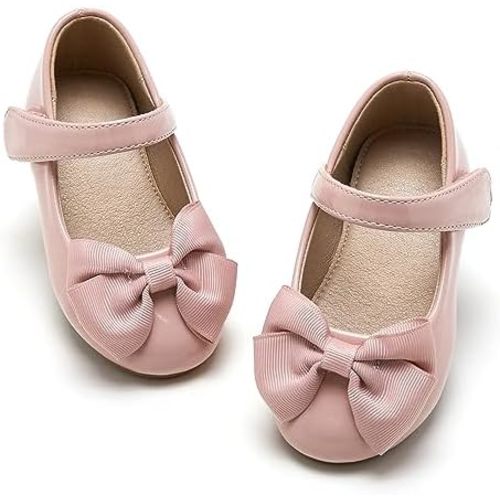 ESTINE Mary Jane Flats for Toddler Girls Little Kids Glittery Dress Princess Wedding Ballet Shoes