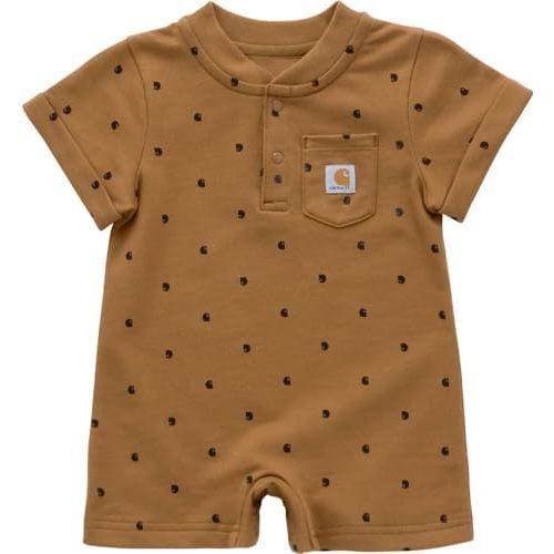 Carhartt Kid's CM5413 Short-Sleeve French Terry Romper