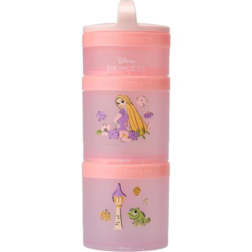 (Rapunzel) DiSNEY PRINCESS Whiskware Stackable Snack Pack - 3 Jar + Handle - White/Pink/Purple