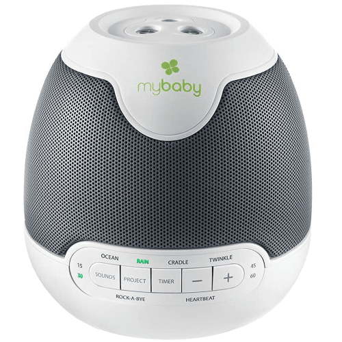 Homedics My Baby Lullaby Sound Spa - Infant Soother with Heartbeat, Light Projection, 6 Sounds & Auto-off Timer