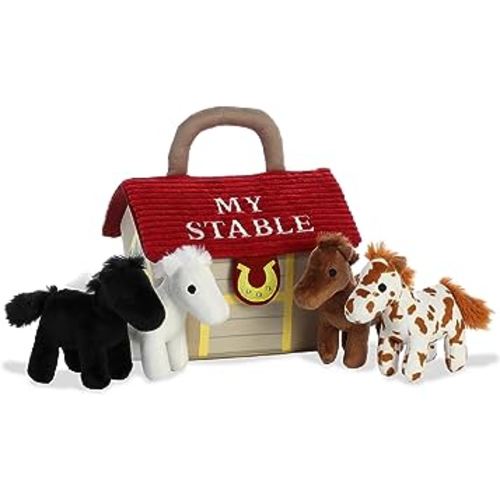 Ebba™ Engaging Baby Talk™ My Stable™ Baby Stuffed Animal - Sensory Delight - Interactive Learning - Multicolor 8 Inches