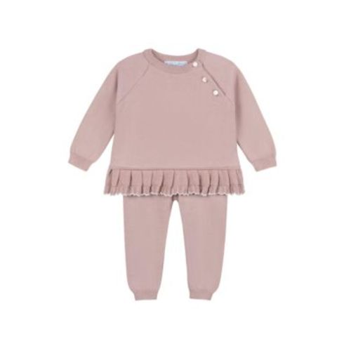 Girls' Pleated Trim Knit Set - Baby, Little Kid