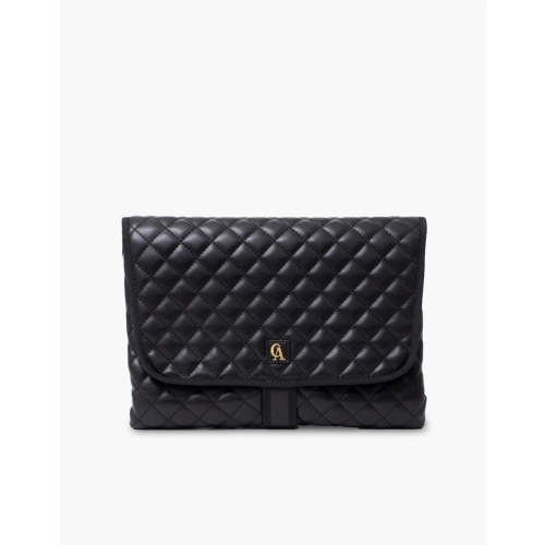 The Original 'CA' Vegan Leather Diaper Bag - Black