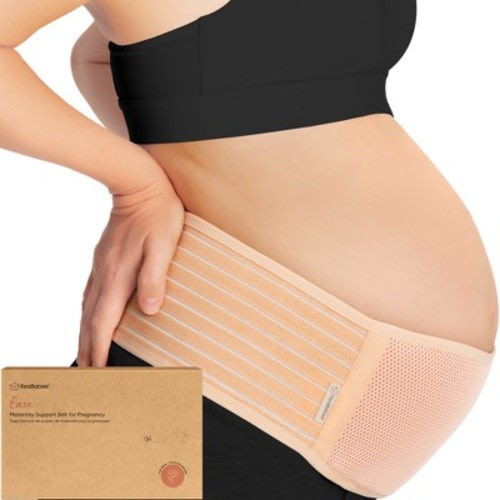 KeaBabies Maternity Belly Band for Pregnancy, Soft & Breathable Pregnancy Belly Support Belt, Color: Classic ivory, Size: medium/large