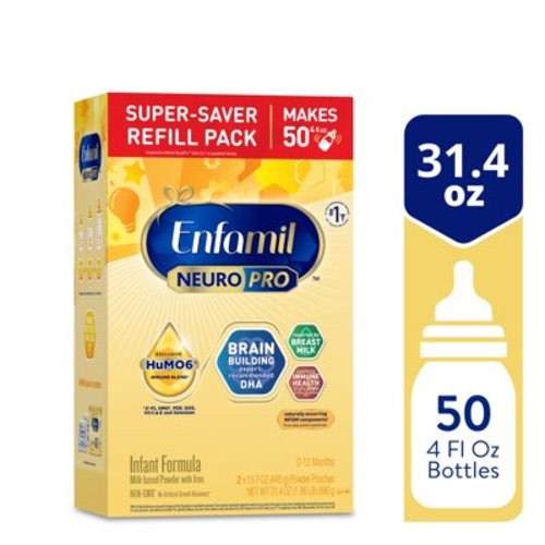 Enfamil NeuroPro Powder Baby Formula, MFGM* 5-Year Benefit, Exclusive HuMO6 Immune Blend, 31.4 Oz