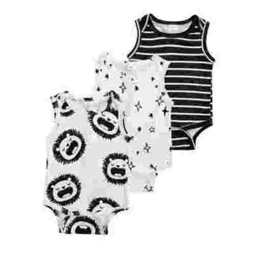Actgleam Baby Sleeveless Bodysuits Snap Closure Onesies for Newborns,0-3 Months