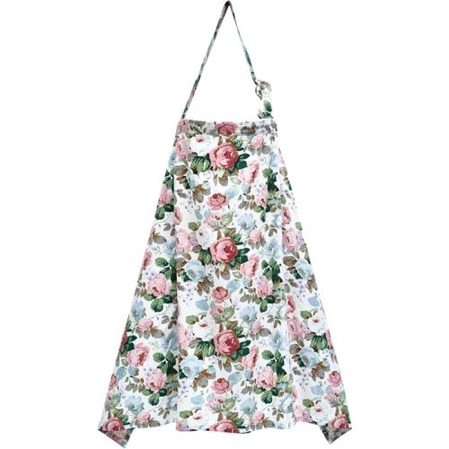Insular Nursing Cover for Breastfeeding, Infant Feeding Cover Breathable Cotton Privacy Breastfeeding Apron, Peony