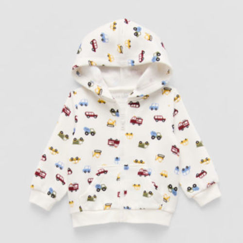 Okie Dokie Baby Boys Fleece Hooded Lightweight Jacket