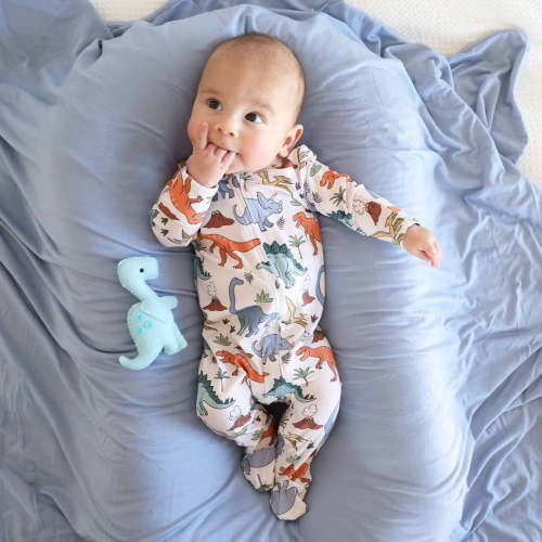 Dino Dude Zipper Footie
