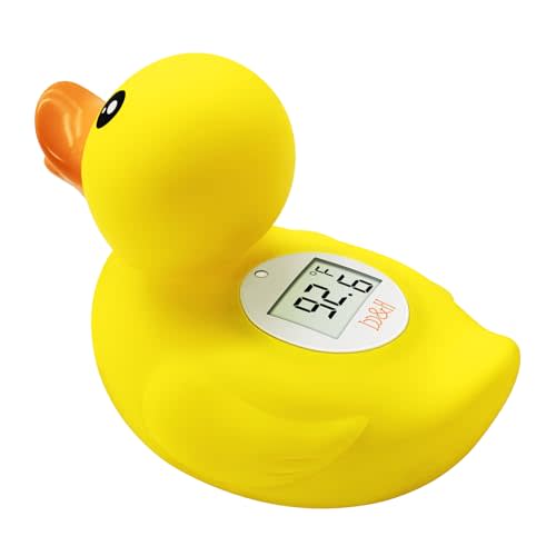 B&H Duck Baby Bath Thermometer, Digtal Newborn Tub Thermometer for Accurately Measuring Baby's Water Temperature, BPA Free, Toddlers Safety Floating Toy