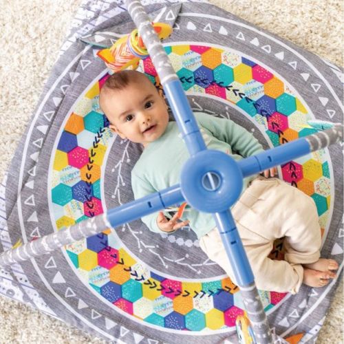 Infantino 4-in-1 Twist & Fold Musical Mobile Activity Gym: Mosaic Design