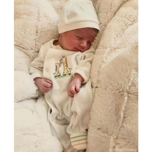 Giraffe Footed One-Piece & Hat - Little Me