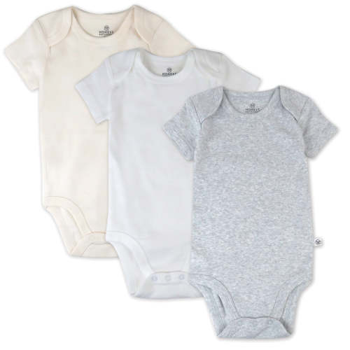 3-Pack Organic Cotton Short Sleeve Bodysuits | Honest Baby Clothing