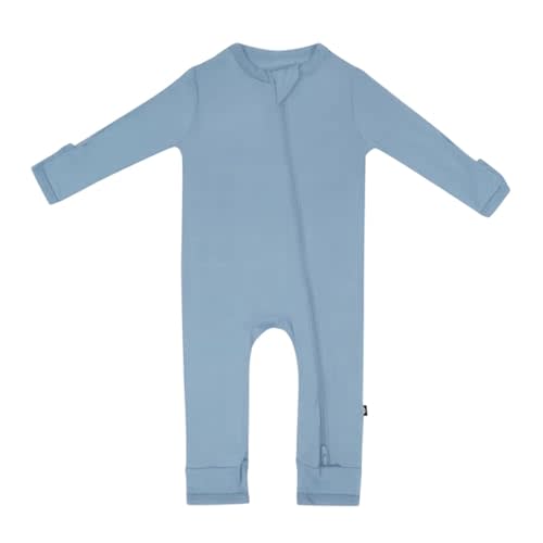 KYTE BABY Unisex Rayon Made From Bamboo Zippered Rompers 0-24 Months