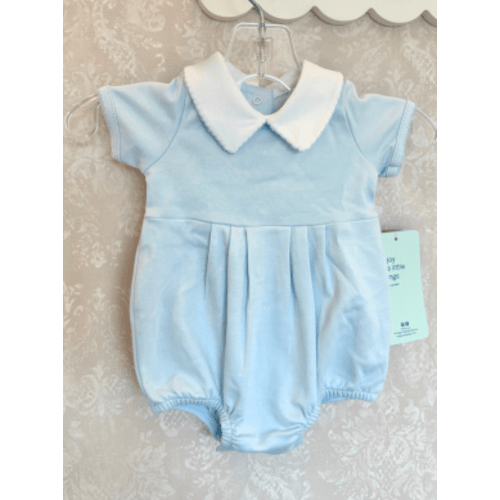 Magnolia Baby Pima Blue Collared Bubble