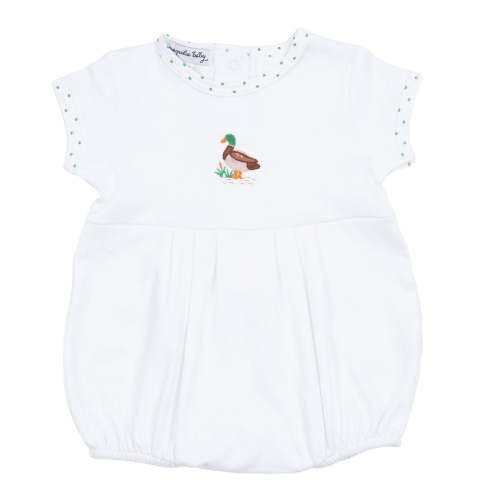Mallard Pond Embroidered Boy Bubble