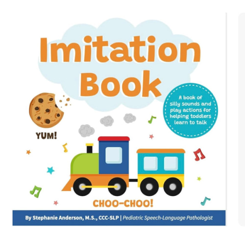 Imitation Book: Interactive & Fun Learn to Talk Board Book For Toddlers Ages 0-4, Written by a Speech Therapist