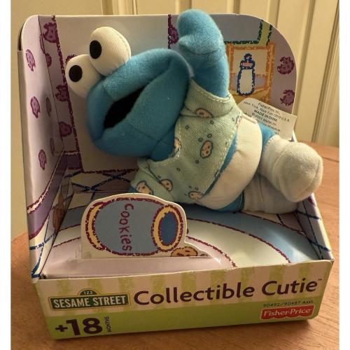 Sesame Street 2001 Cookie Monster Baby Plush Collectible Cutie Fisher Price Rare
