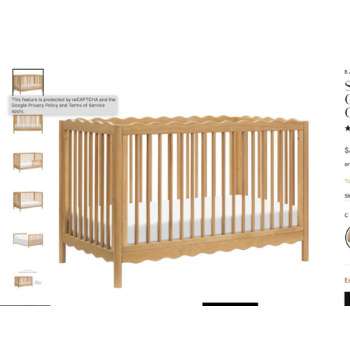 Swell 4-in-1 Convertible Crib with Toddler Bed Conversion Kit