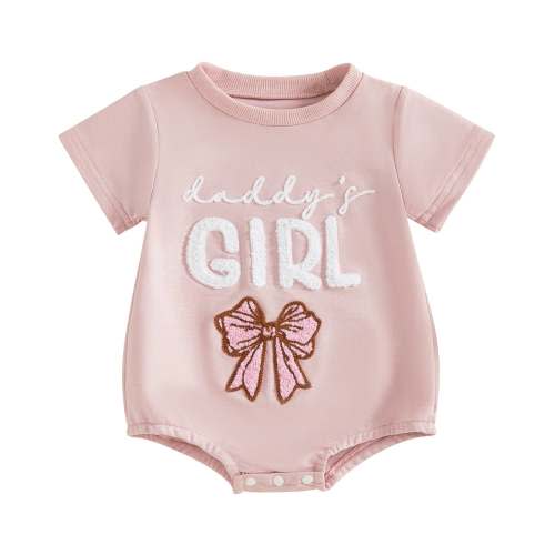 DADDY'S GIRL Bowtie T-Shirt Onesie - Hazel & Bo