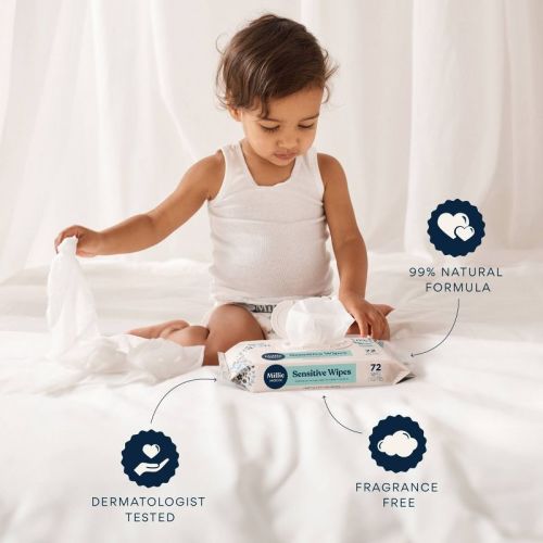 Millie Moon Sensitive Wipes Multi Bag - 216ct
