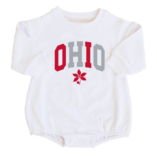 The Ohio State University | OSU Graphic Sweatshirt Bubble Romper