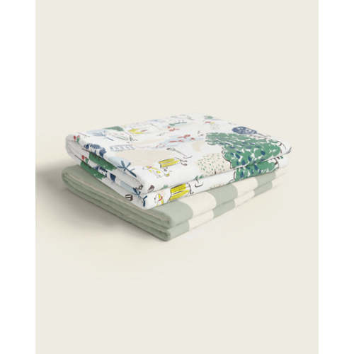 Tuileries Stripe Cotton Crib Sheet Set | Baby Bedding | Nestig