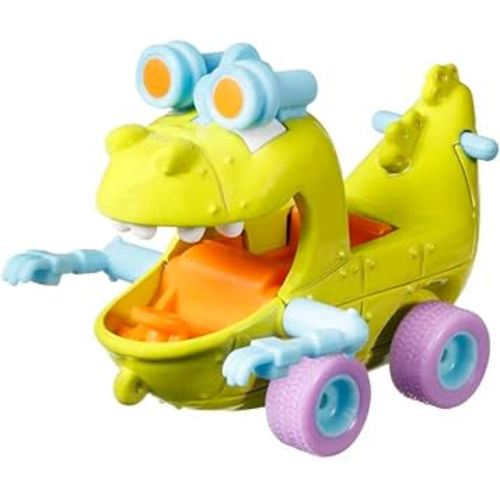 Hot Wheels Retro Entertainment Collection of 1:64 Scale Rugrats Reptar Car from Blockbuster Movies, TV, & Video Games, Iconic Replicas for Play or Display, Gift for Collectors