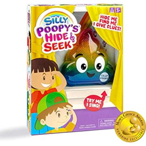 WHAT DO YOU MEME? Silly Poopy's Hide & Seek - The Talking, Singing Rainbow Poop Toy - Interactive Toys for 3 Year Olds
