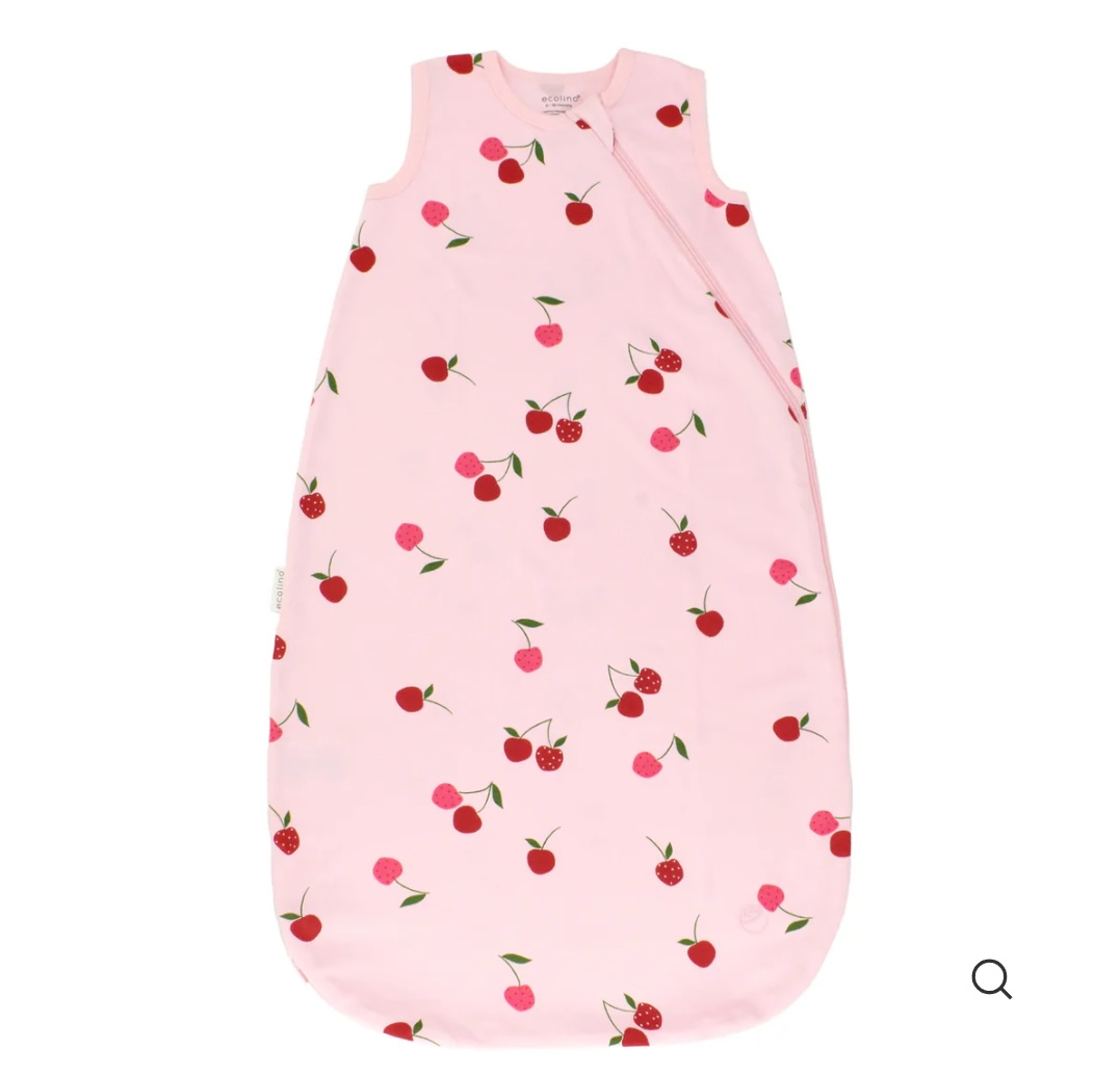 Ecolino® Organic Cotton Classic Baby Sleep Bag or Sack, Cherry