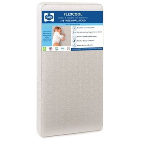 Sealy FlexCool 2-Stage Crib And Toddler Mattress