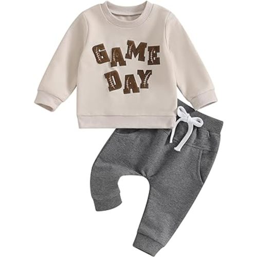 Infant Baby Boy Girl Fall Winter Outfit Contrast Color Plaid Long Sleeve Sweatshirts Jogger Pants Fall Clothes Set