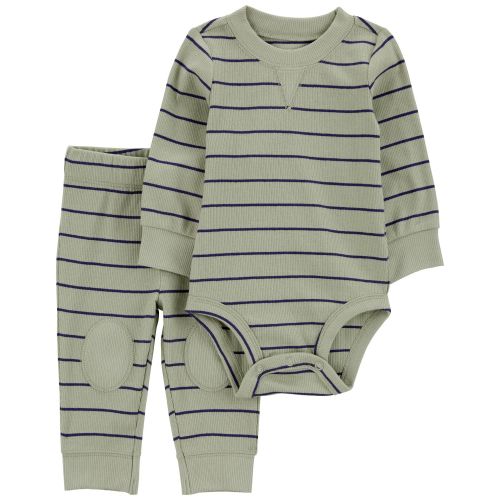 Baby 2-Piece Striped Bodysuit Pant Set - Carter's | Carter's