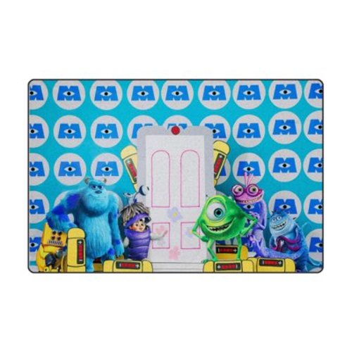 Monsters, Inc. 24*36IN Home Decor Rugs Non-Skid Indoor Carpet, Durable Crystal Velvet Living Room Sofa Floor Mat