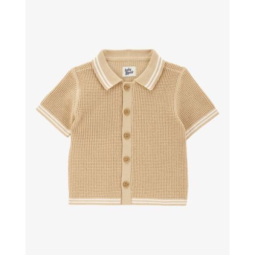 Baby Short-Sleeve Button-Front Sweater - OshKosh | Carter's