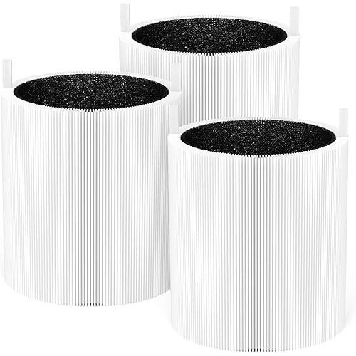 3 Packs 511 Replacement Filters for Blueair Blue Pure 511 Air Purifi-er, 2-in-1 Filter of H13 True HEPA and Activated Carbon Filter