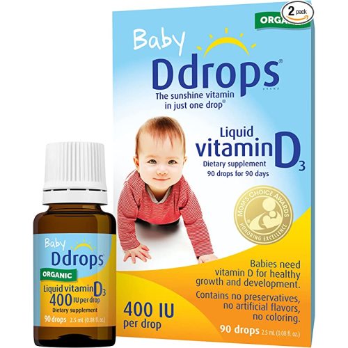 Ddrops Baby 400 IU Drops, Pack of 2 - 0.08 Fl Oz (Pack of 2)