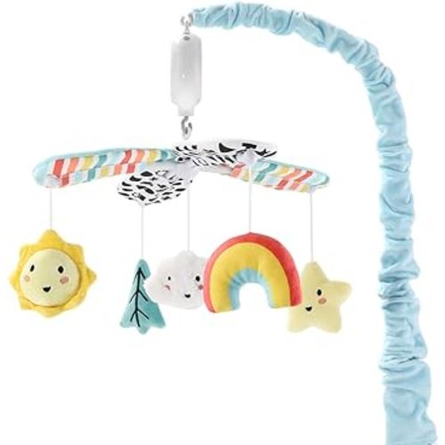 The Peanutshell Crib Mobile for Boys or Girls, Unicorn, Stars, Rainbow, Montessori Inspired