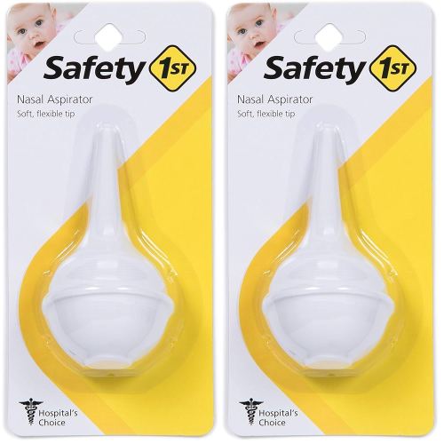 Safety 1st Newborn Nasal Aspirator, White, One Size (Pack of 2)