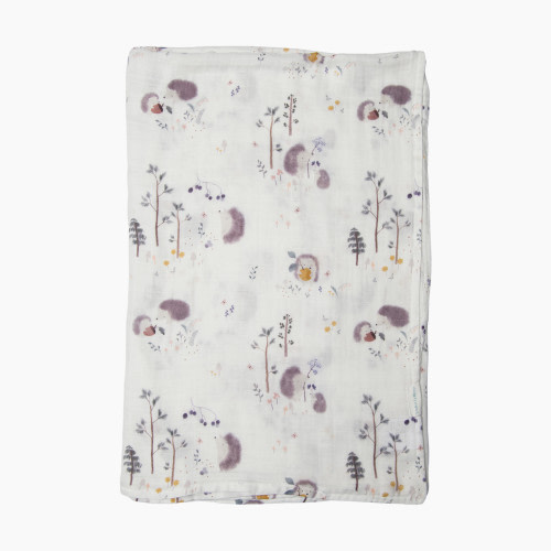 Loulou Lollipop Muslin Swaddle - Hedgehogs