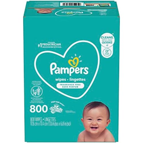 Pampers, Baby Diaper Wipes, Baby Fresh Scent, 10X Pop-Top Packs, 800 Count
