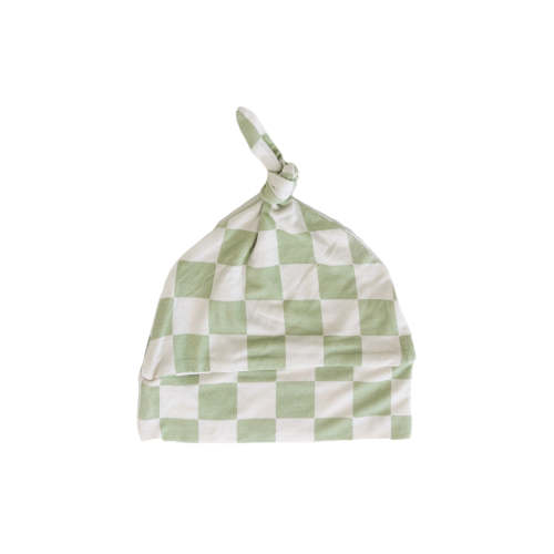 Green Checker Beanie