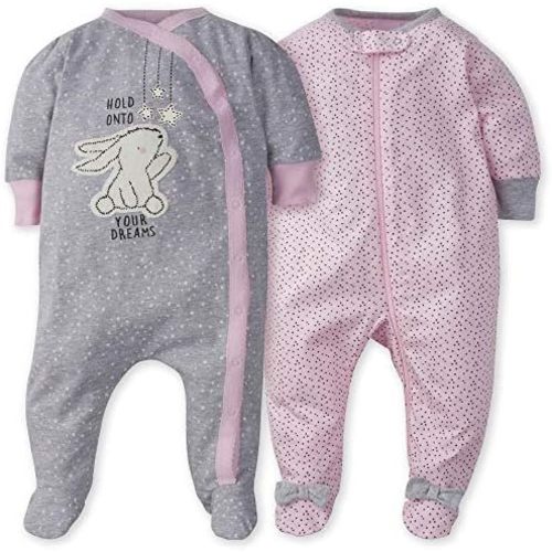Gerber Baby Girls' 2-pack Sleep 'N Play