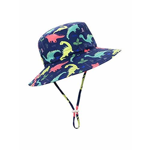 Baby Sun Hat UPF 50+ Sun Protective Toddler Bucket Hat Summer Kids Beach Hats Wide Brim Outdoor Play Hat for Boys Girls