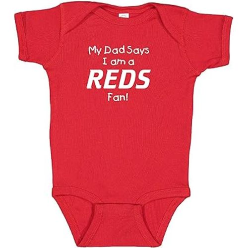 Cute My Dad Says I am a Baseball Fan Baby Bodysuit