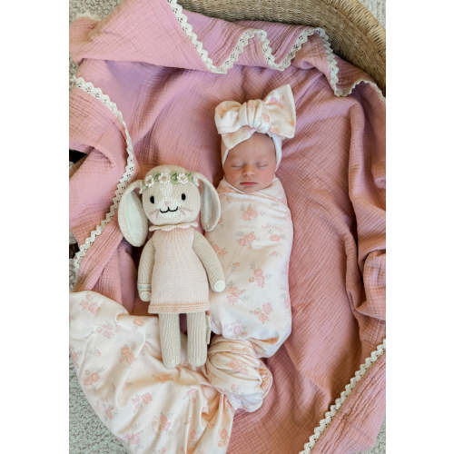 Swaddle Set | 'Hello World' Country Floral – Little and Fern
