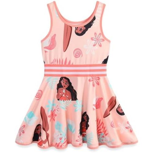 Disney Moana Girls Sleveless Dress for Toddler and Big Kids