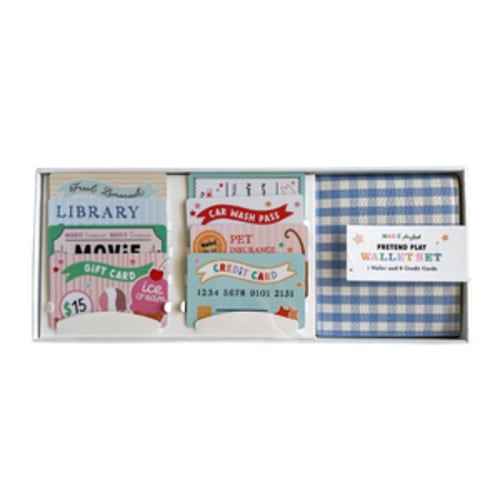 Pretend Play Wallet + Credit Card Set | littlelightcollective