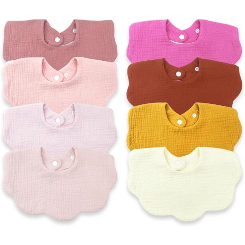 Baby Bibs Muslin Drool Bibs for Baby Girl Boy Muslin Cotton Teething Bibs Muslin Bibs Baby Drooling Bibs